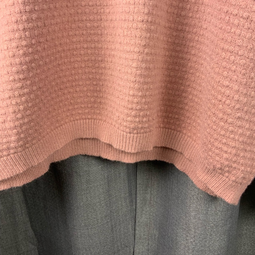 Allie Rose Dusty Pink Lightweight Knit Sweater Women’s Sz Large - Picture 5 of 7